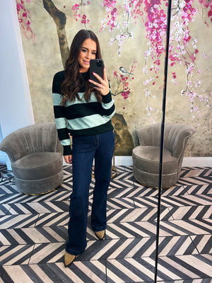 Green stripe jumper