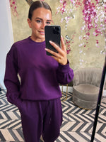 Purple tracksuit jumper