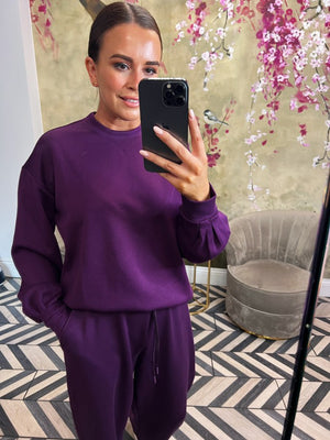 Purple tracksuit jumper