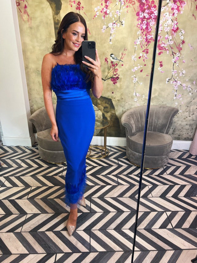 Blue bardo dress