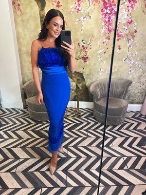 Blue bardo dress