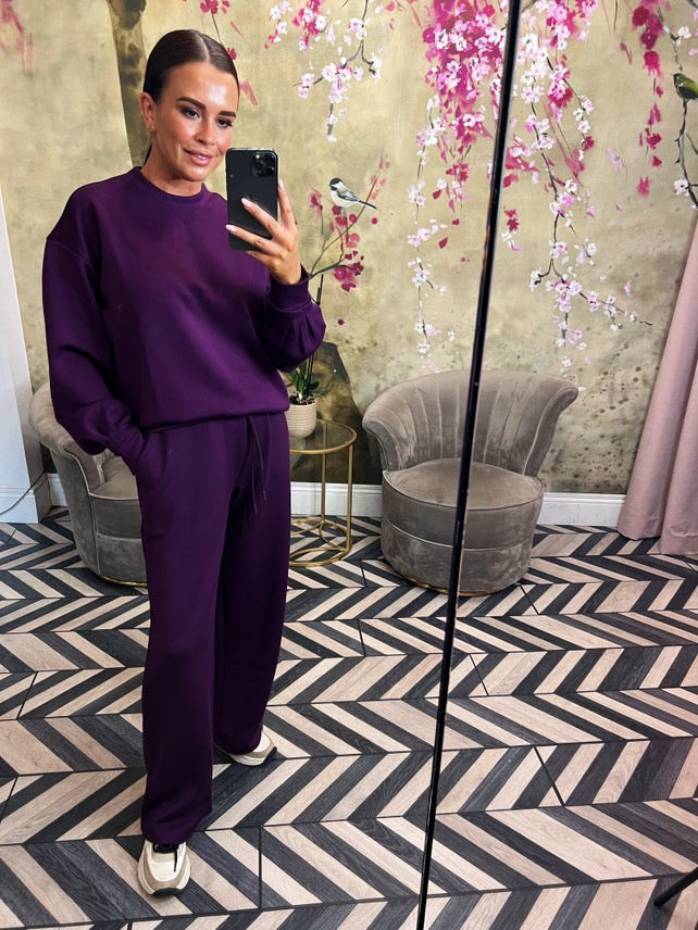 Purple joggers