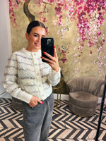 Cream metallic cardigan