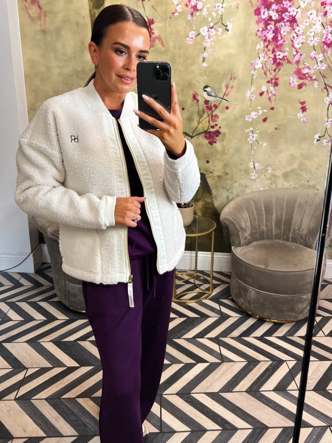 Shearling bomber