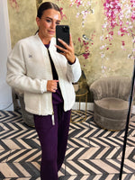 Shearling bomber