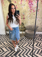 Denim std skirt