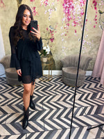 Layered black dress