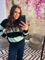 Green stripe jumper