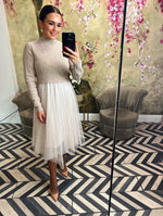 Cream tulle dress