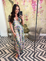 Dip hem floral midi