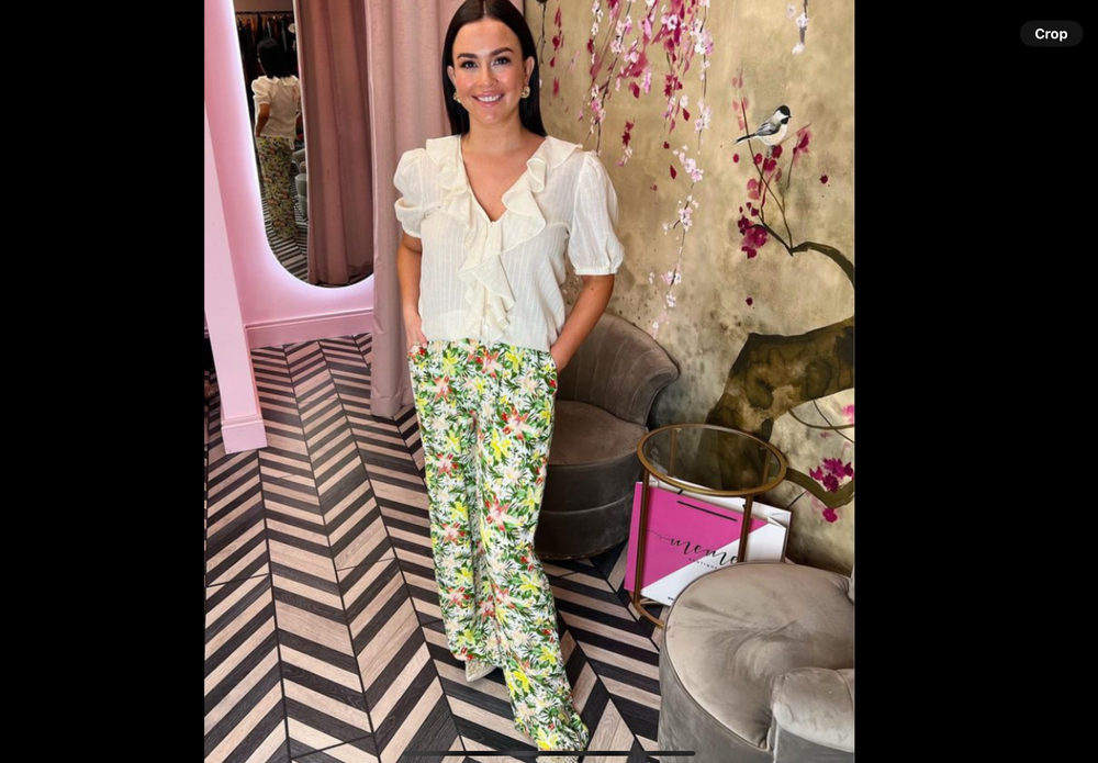 Summer floral trousers