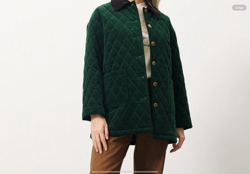 Green padded jacket