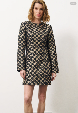 Jacquard print dress