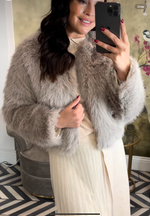 Faux fur jacket