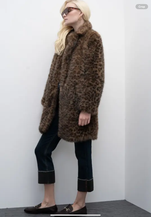 Faux fur jacket