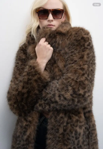 Faux fur jacket