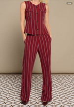 Wine coloured trouser to match waistcoat