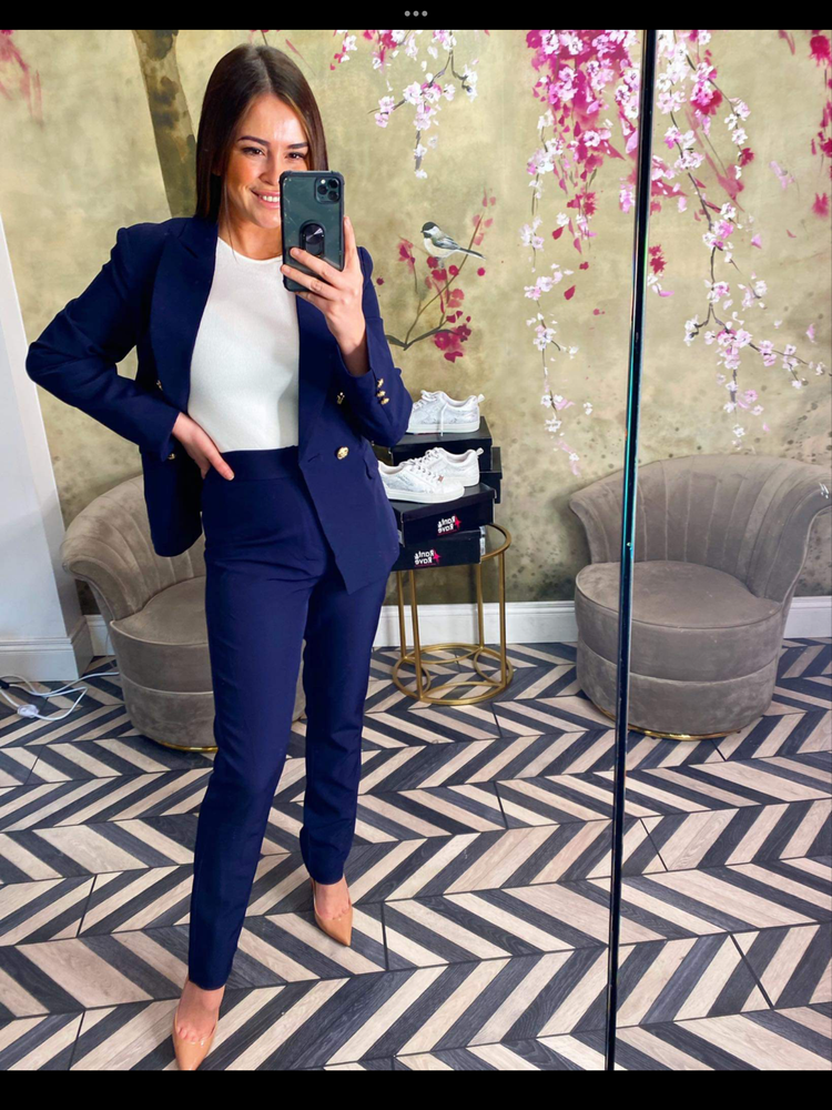 
            
                Load image into Gallery viewer, Navy blazer
            
        